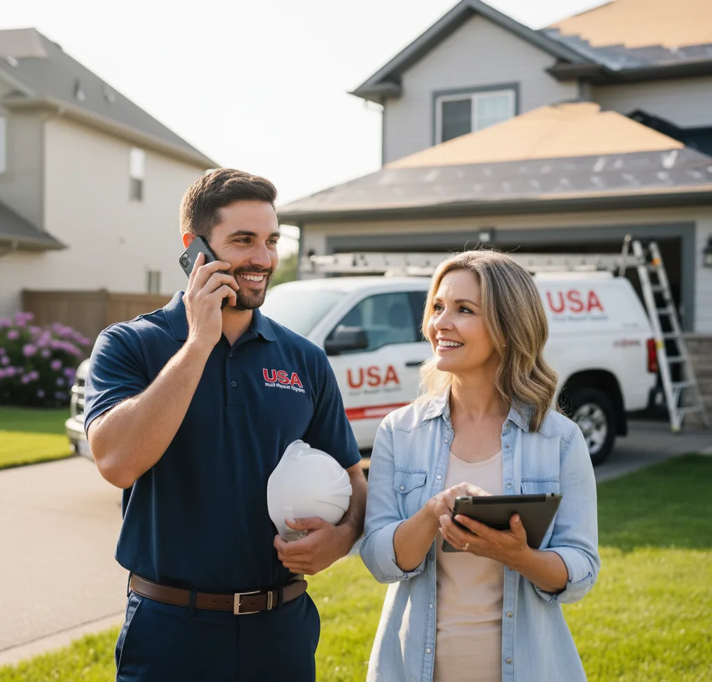USA Roof Repair Experts customer support in Lenexa